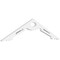 Ekena Millwork Pitch Cena Architectural Grade PVC Gable Pediment, 36"W x 9"H x 1"P (6/12) GPP036X009X100CEN - alternate 1